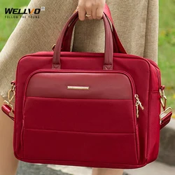 Capacity Briefcase Travel 13 14 15.6in Laptop Document Organizer Shoulder Bag Business Ipad Phone Notebook Storage Handbag X133C