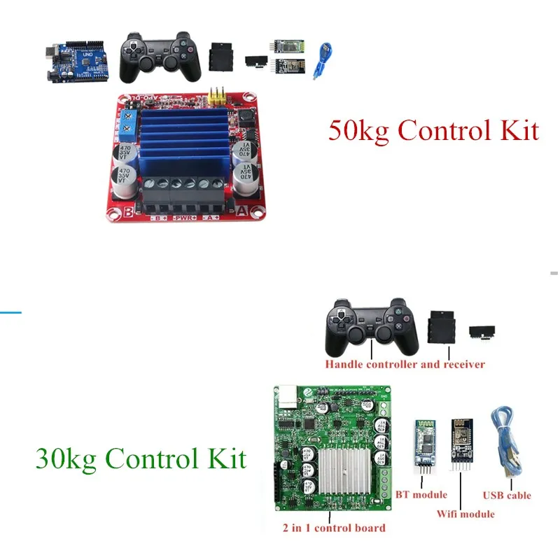 WIFI/ BT/ PS2 Control T007 Tank Chassis 15kg Heavy Load Rubber Track Tank Chassis 12V/24V With Big Load Control Kit Arduino