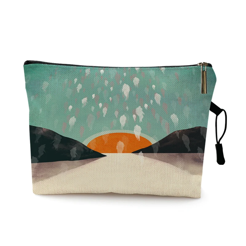 Abstrct Matisse Art Print Trousse de maquillage, Poudres de rangement, Sac cosmétique floral, Trousse de toilette de voyage, Cadeau pour les amis