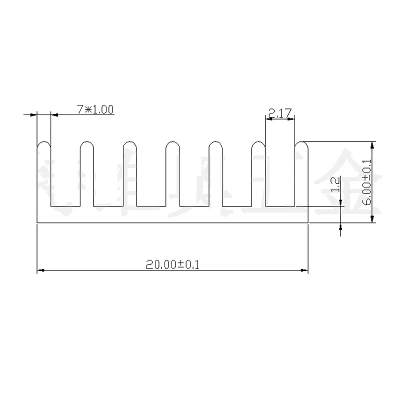 150x20x6mm Aluminum Heat Sink Chip Cooling LED Power IC PC Heatsink Cooler