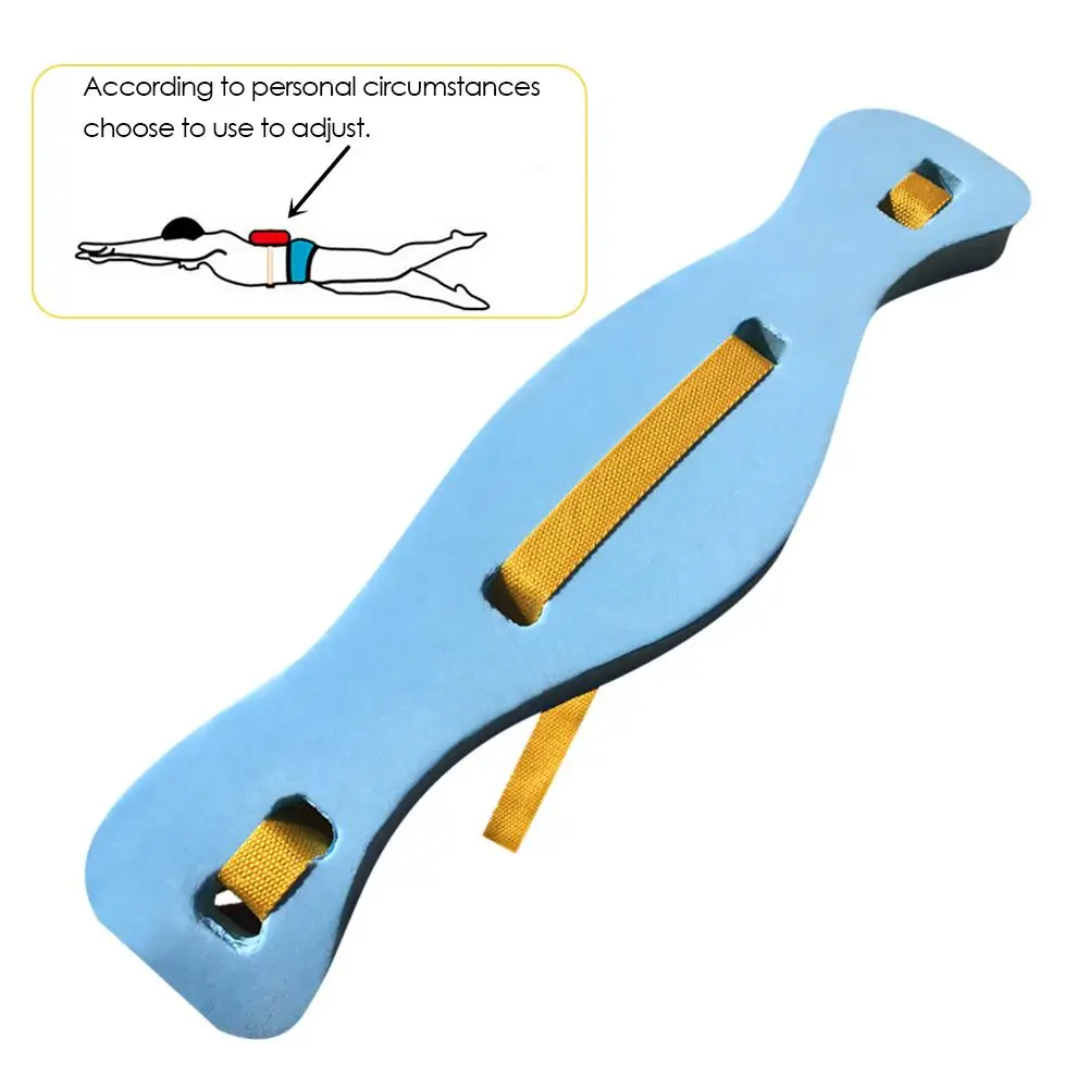 Back Float EVA Kickboard with Adjustable Nylon Belt for Children Swimming Training Board Floating Plate Pool Training Aid Tools