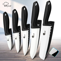 Ceramic Knives Kitchen knives 3 4 5 6 inch Chef knife Cook Set+peeler white zirconia blade Multi-color Handle High Quality