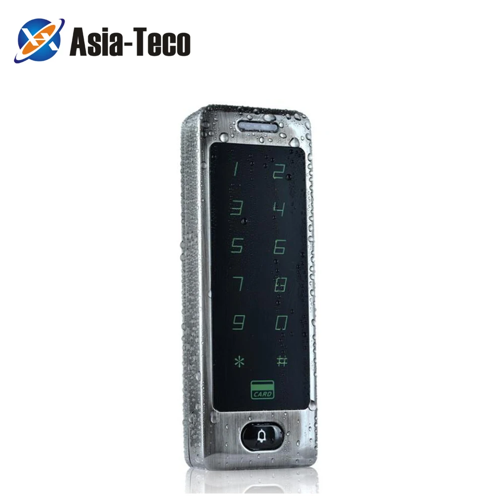 Waterproof 125kHz Smart Keypad Case RFID ID Card Reader Touch Metal Access Control for Electronic Door Locks & Electric Gates