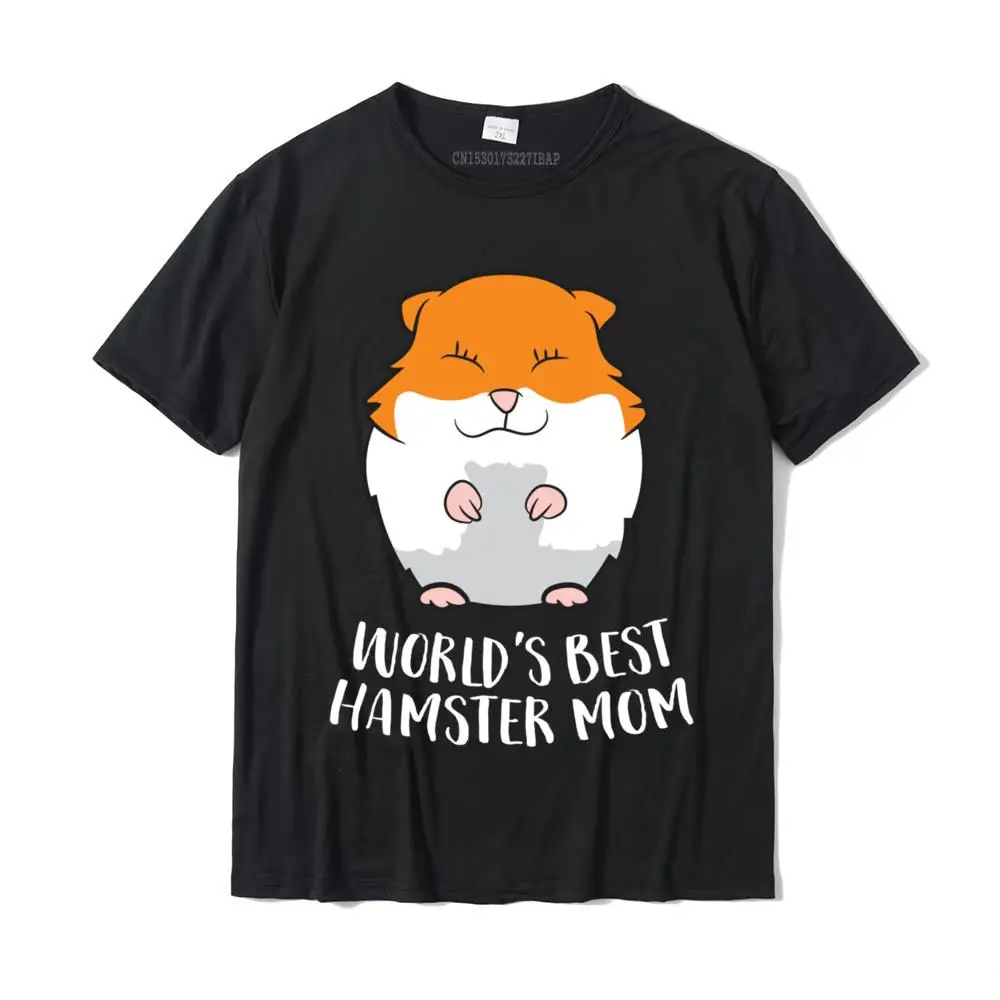 World's Best Hamster Mom Funny Hamster Mom Gift Camisas Xmas Funky Mens Tops T Shirt Europe T Shirt Cotton Leisure