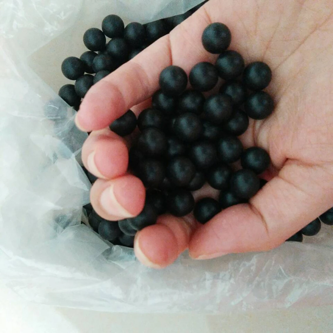 Bolas de sellado lisas de plástico de polipropileno, Bola de PP sólida negra de 10/20/50/100 piezas, diámetro de 10mm