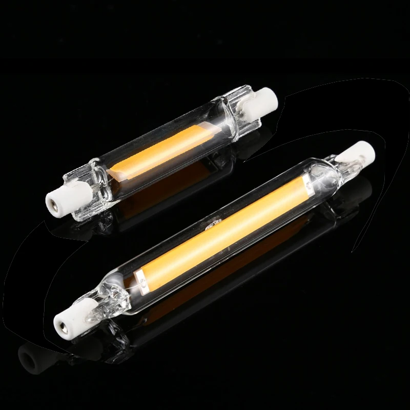 

Dimmable Glass Tube J78 R7s 15W 78mm led light bulb J118 R7s cob lamp bulb 30W 118mm corn light AC 220-240V Replace Halogen lamp