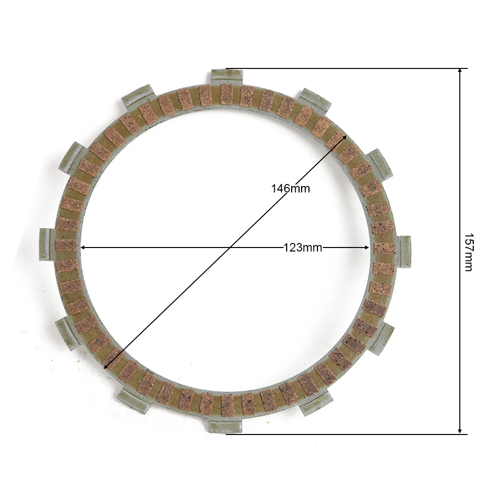 Motorcycle Friction Disc Clutch Plate Kit For Kawasaki KL650C KL650 W650 W800 EJ650 A1 EJ800A EJ800 KL 650 W 650 800 EJ 650 800