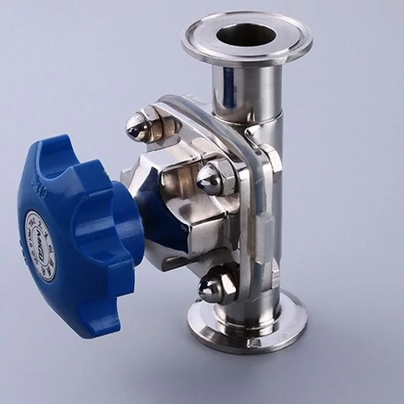 

Stainless Steel 316 Diaphragm Valve Tri Clamp Diaphragm Valve 19mm-102mm with Blue Handle