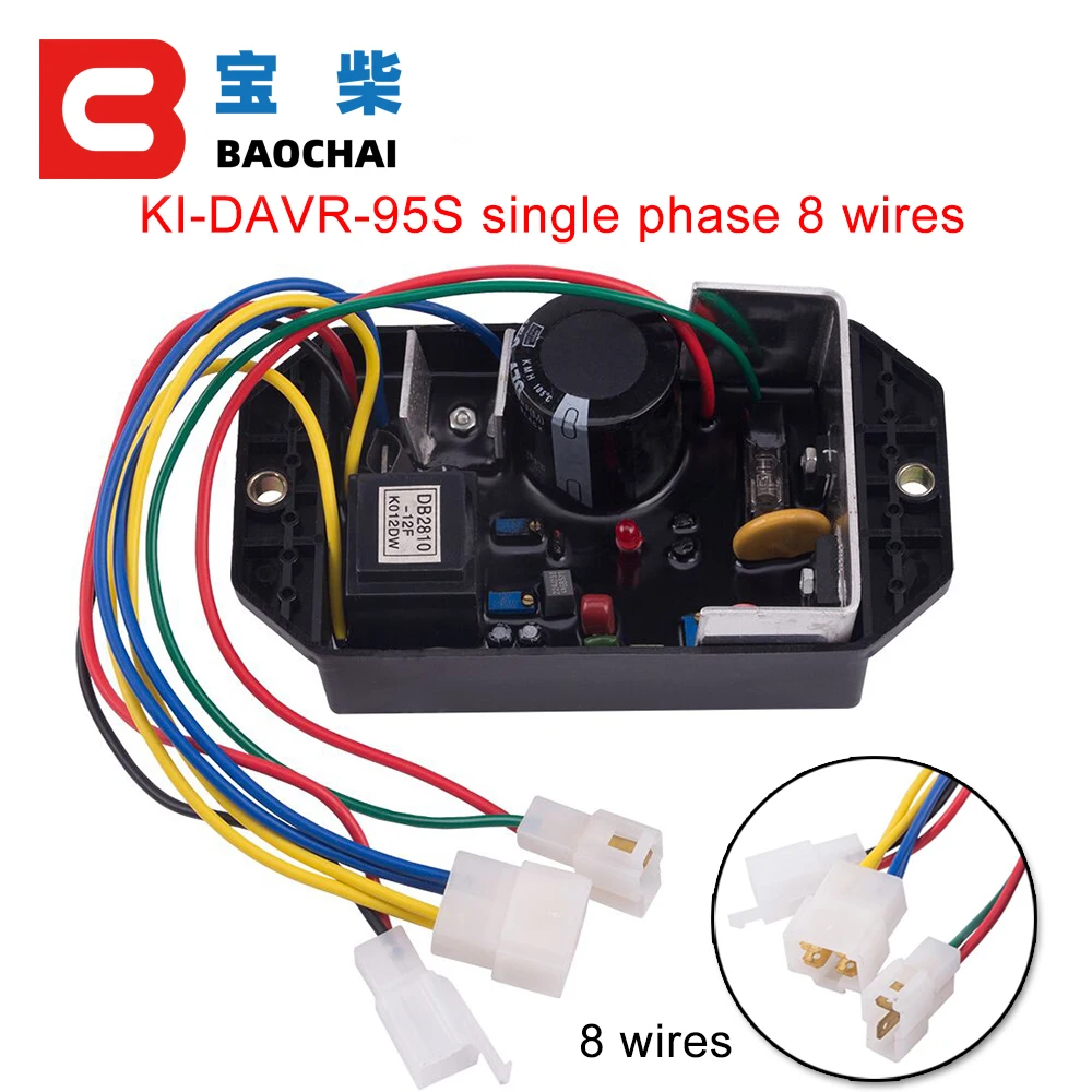 

KI-DAVR-95S 220V AVR Kipor Generator Automatic Voltage Regulator Modules Alternator Stabilizer Parts KI-DAVR-95S3 three phase