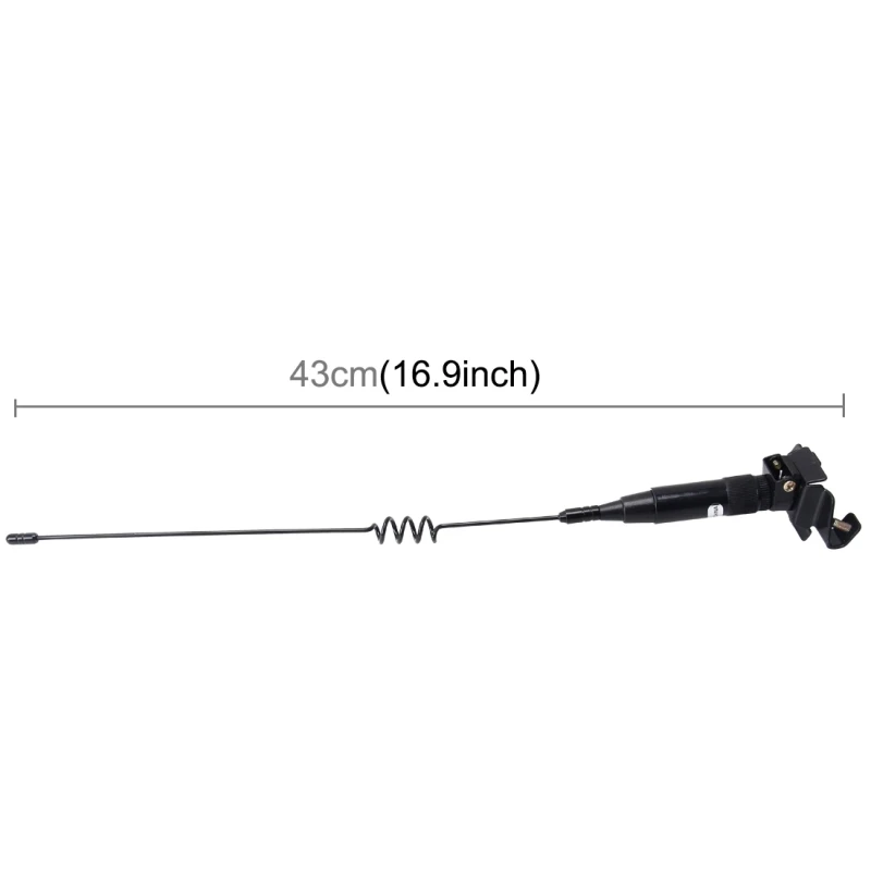 Universal Car Aerial Decoration Extensile Aerial Clip Side Car Modified To Remove Static Electricity Aerial, Length: 43cm