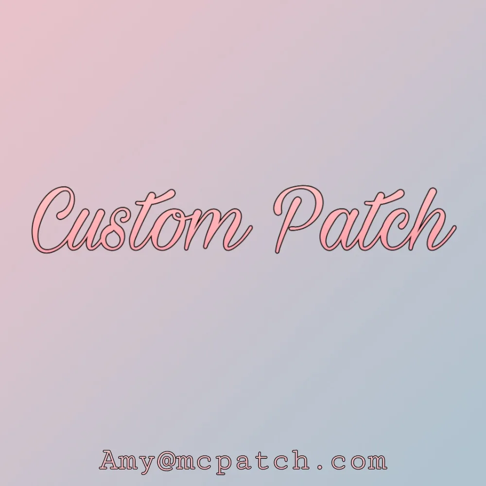 10PCS Custom Embroidery Patches Your Own Design Customized Logo Iron on Brand Name Woven Printed Patch Hook Loop DIY