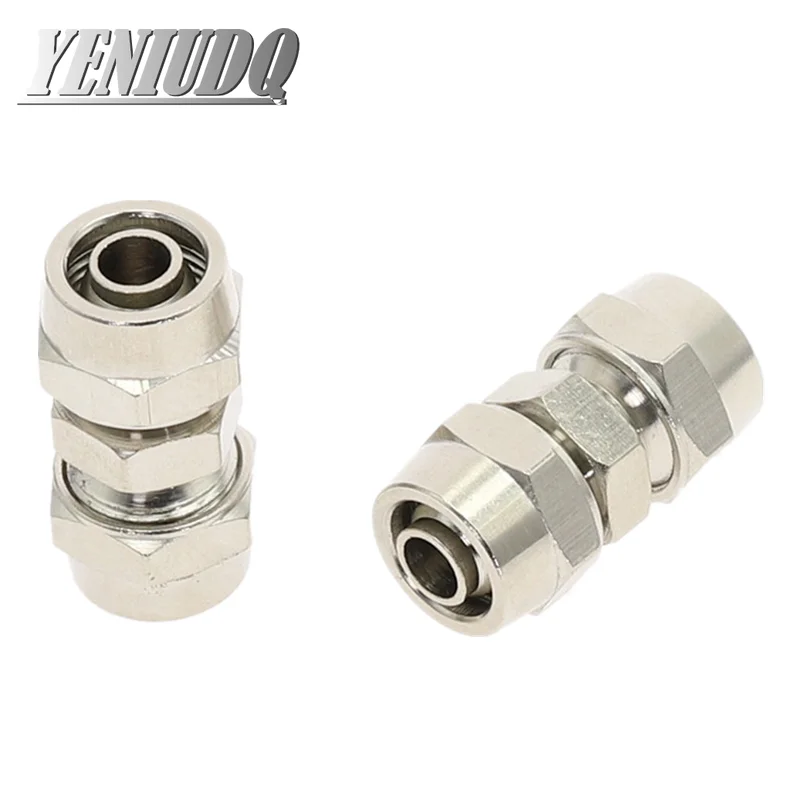 1pcs Pneumatic Fast Twist Fittings Air Tube Straight Push in Connectors Quick Fittings For 4/6/8/10/12mm Hose Tube