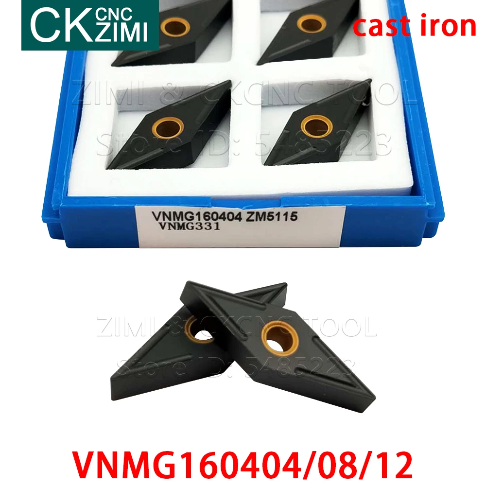 VNMG160404 VNMG160408 VNMG160412 Carbide Sisipan Cutting Sisipan Indexable Eksternal Turning Alat CNC Bubut Cutter Kualitas Tinggi