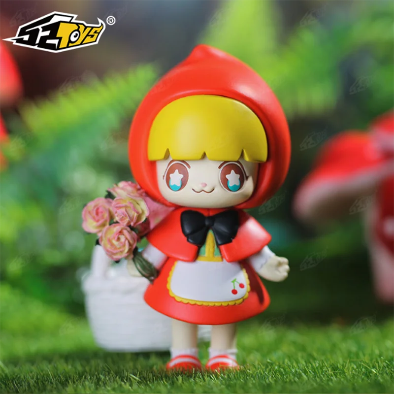 

Kimmy Miki Fairy Tale Series Blind Box Little Red Riding Hood Hand-Made Big Bad Wolf Decoration Cute Girly Heart For Girl Gift