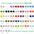 Cuentas hexagonales de 17 mm