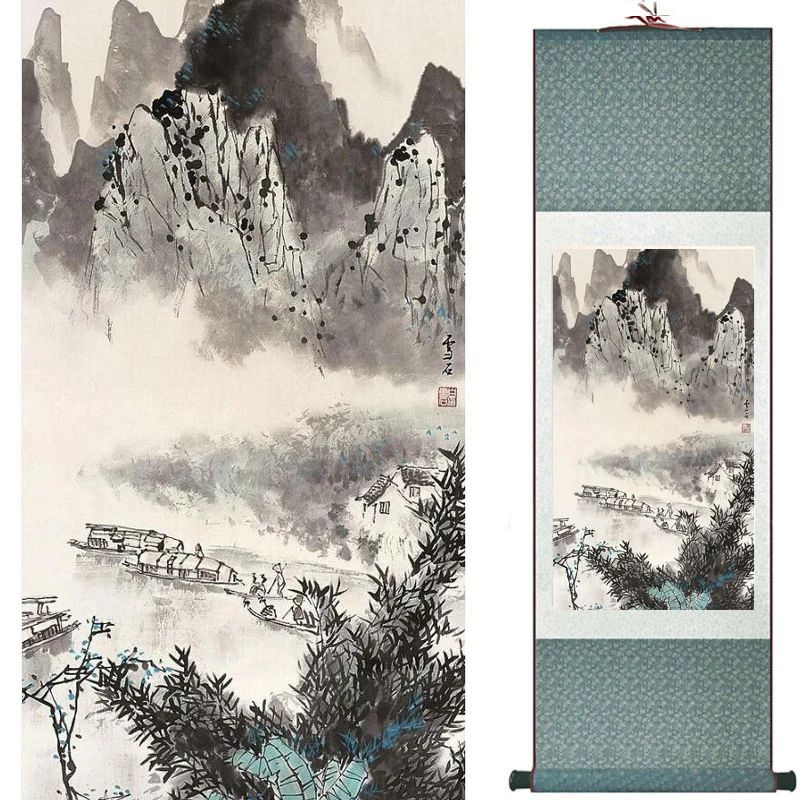 

old fashion painting landscape art painting Chinese traditional art painting China ink painting20190813051