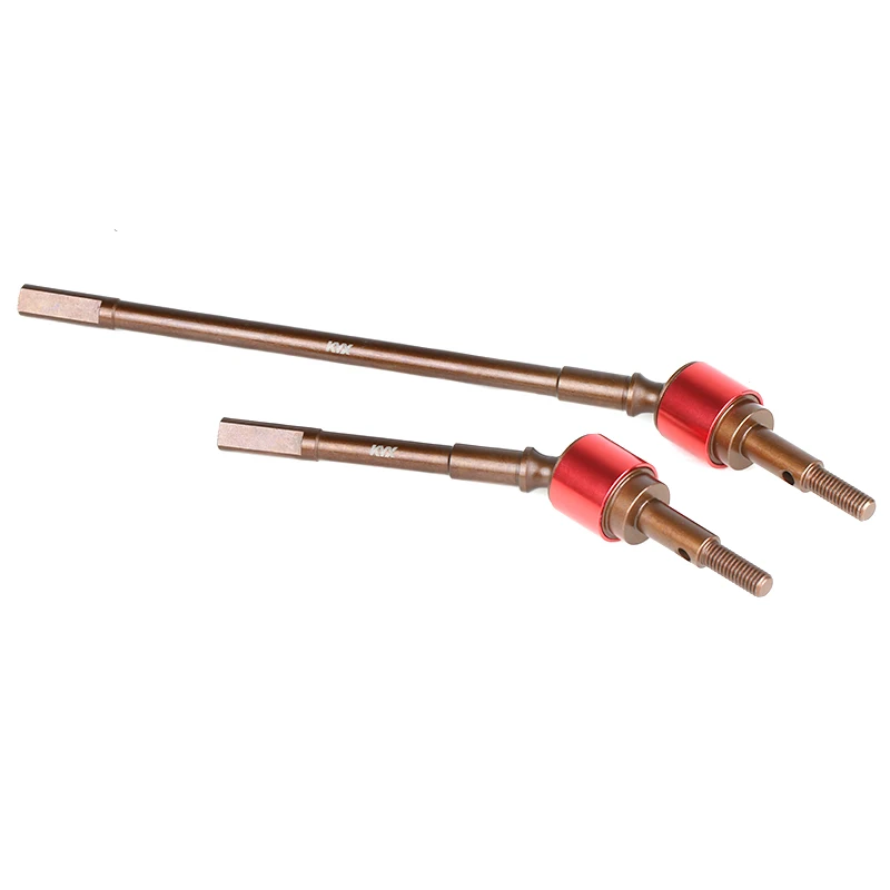 KYX Racing Hardened Steel AR90 Front Axle CVD Drive Shaft Set Rear Upgrades Parts for 1/6 RC Crawler Car Axial SCX6 AXI05000