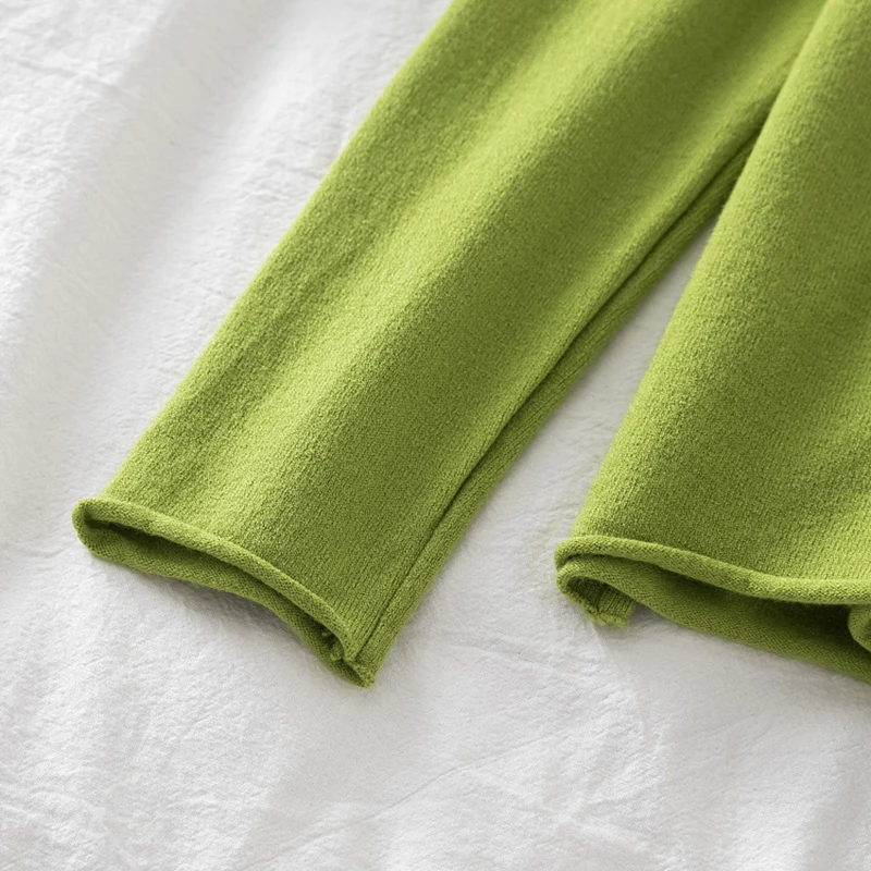 Pull Femme 2021 Solid Slim Soft Sweater Women Autumn Winter Pile Collar Long Sleeve Pullover Womens White Knitted Ladies Tops