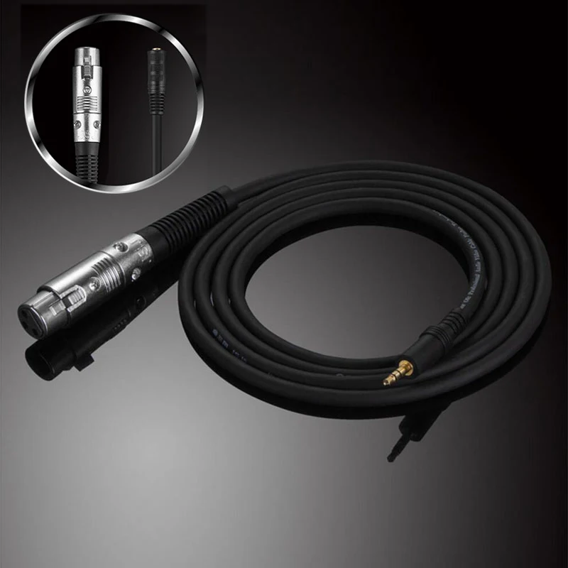 3.5 MM TRS Stereo Male To XLR Female Balanced Interconnect Audio Cable For Professional Recording Studios Public Speak