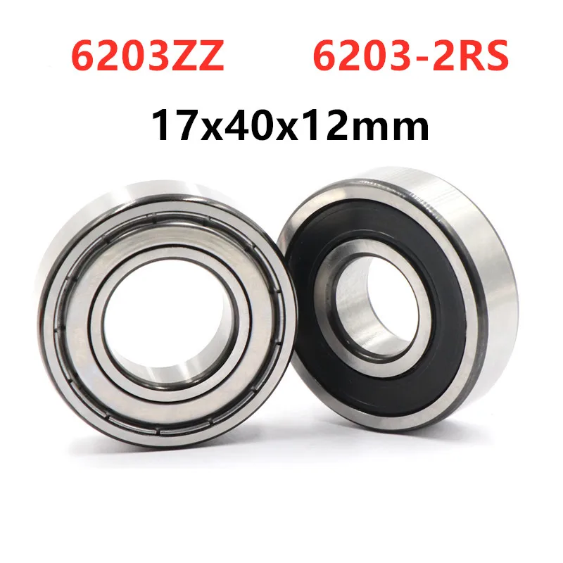 

20pcs 6203ZZ 6203-2RS deep groove ball bearing 17*40*12 mm 6203 -2Z 6203RS bearings 17x40x12 mm