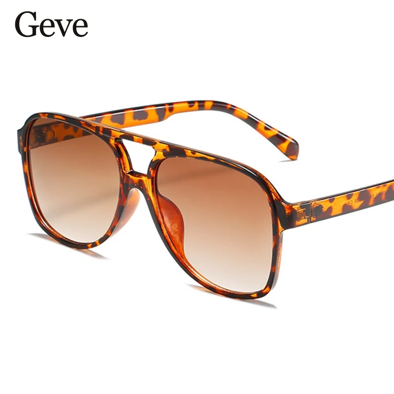 Popular Pilot Yellow Sunglasses Women 2026 Retro Oversized  Driving Sun Glasses Female Vintage Eyewear Gradient Shades for Women