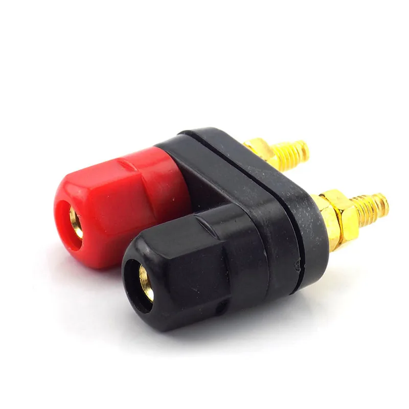 1/5pcs Banana plugs Jack Socket Couple Terminals DIY Connectors Red Black Connector Amplifier Terminal Binding Post Speaker