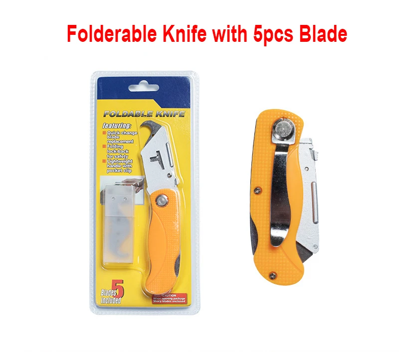 Foldable Hook Knife with 5pcs Hook Blades  Accessories for Geomembrane Overlap Wedge Welder Geomembrane Plastic Welding Machine