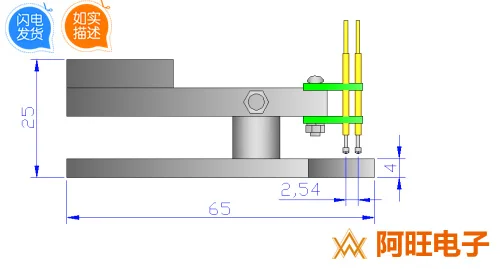 Kit de débogage de l'appareil brûleur, 2.54-6P, Double rangée STM JTAG, cadre de Test, aiguille Sping