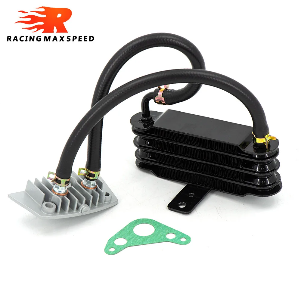 Universal Motorcycle Oil Cooler 158mm Black Color For Honda With Accessories SO-07