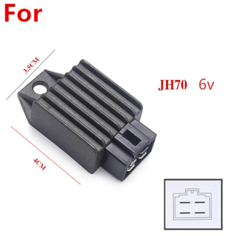 6v/12v 24v Motorcycle Rectifier Voltage Regulator Silicon Rectifier for GS GN WY GY6 CH125 FXD ZJ 110 Silicon Ignition 48v