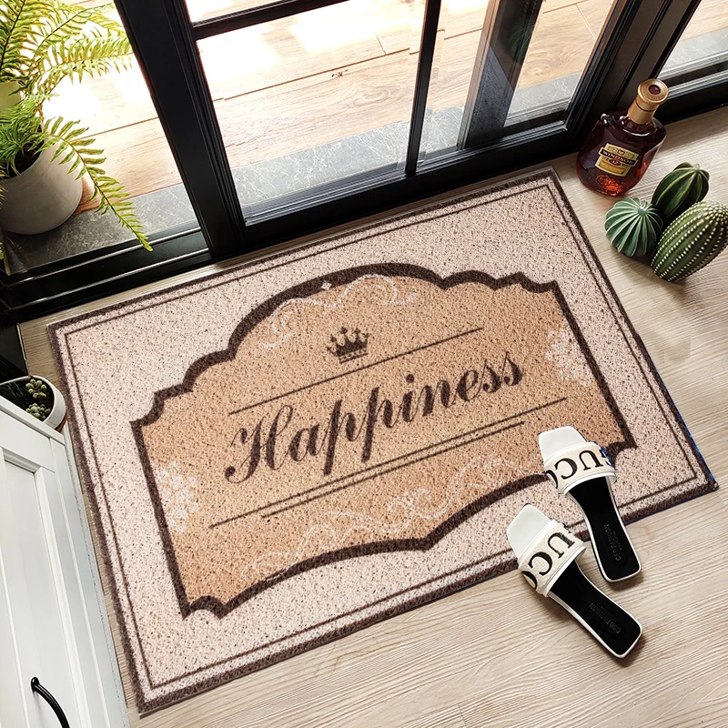 Indoor Outdoor Doormat Resist Dirt Trapper Rugs Washable Non-slip Rubber Rug for Hallway Waterproof Easy Clean Carpet Entryway