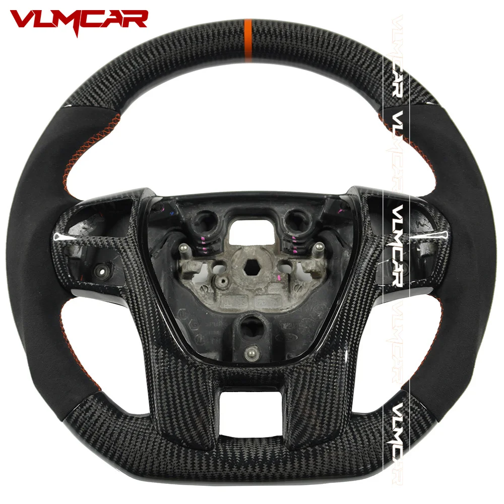 

Private Custom Gloss Carbon Fiber Steering Wheel For Ford Ranger Everest Endeavor 2015+