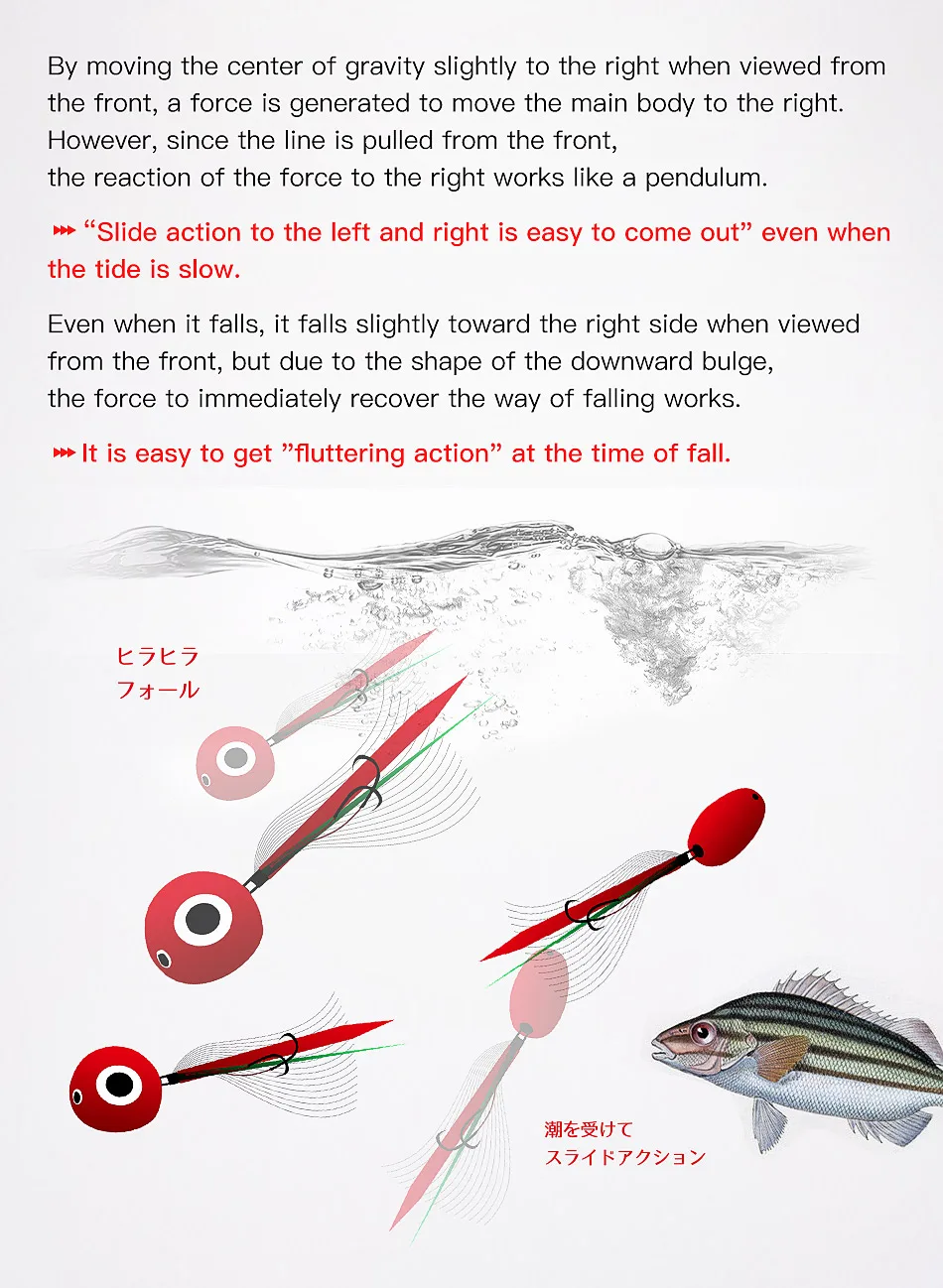 Noeby Tenya 40-120g Tai Gummi Kabura Jig Angelköder Slider Jigs Künstliche Köder Snapper Grouper Meer Winter Angelköder – Detail 11