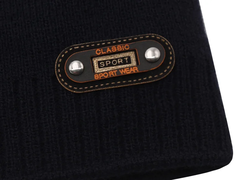 Mode Gestrickte Hut Männer Winter Hüte Für Frauen Skullies Beanies Capentrock Beanie Hut Pelz Gorro Dicke Warme Motorhaube männer Winter Kappe – Detail 9
