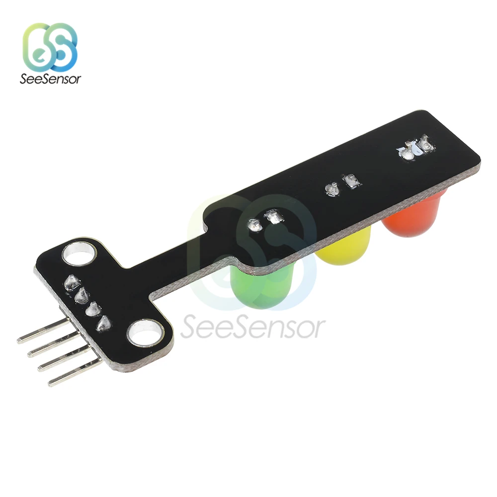 Mini 5V Traffic Light LED Display Module for Arduino Red Yellow Green 5mm LED RGB Traffic Light