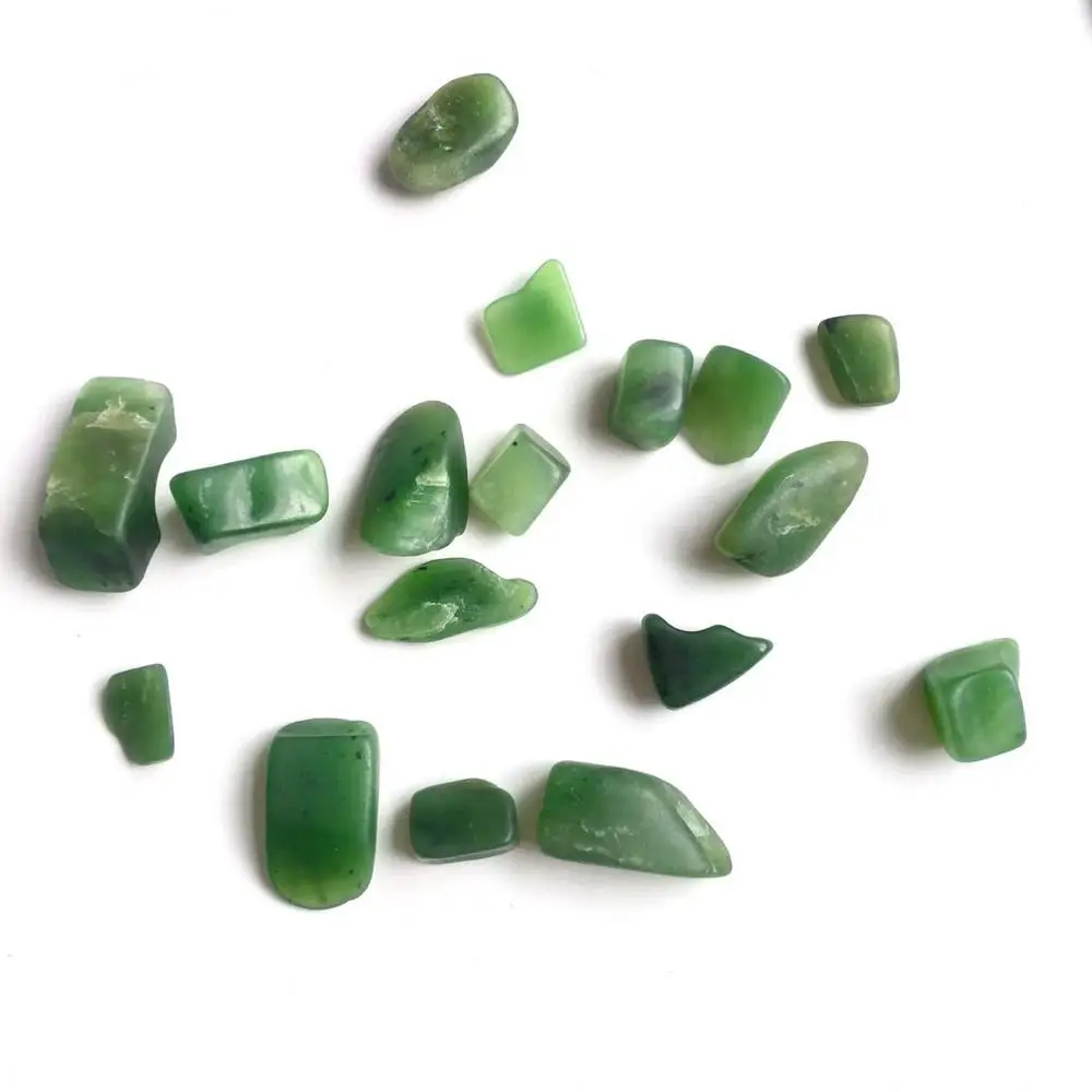 Green jade tumbled stone cuarzos piedras naturales mineral crystals healing gemstones reiki feng shui cristais decoration gift