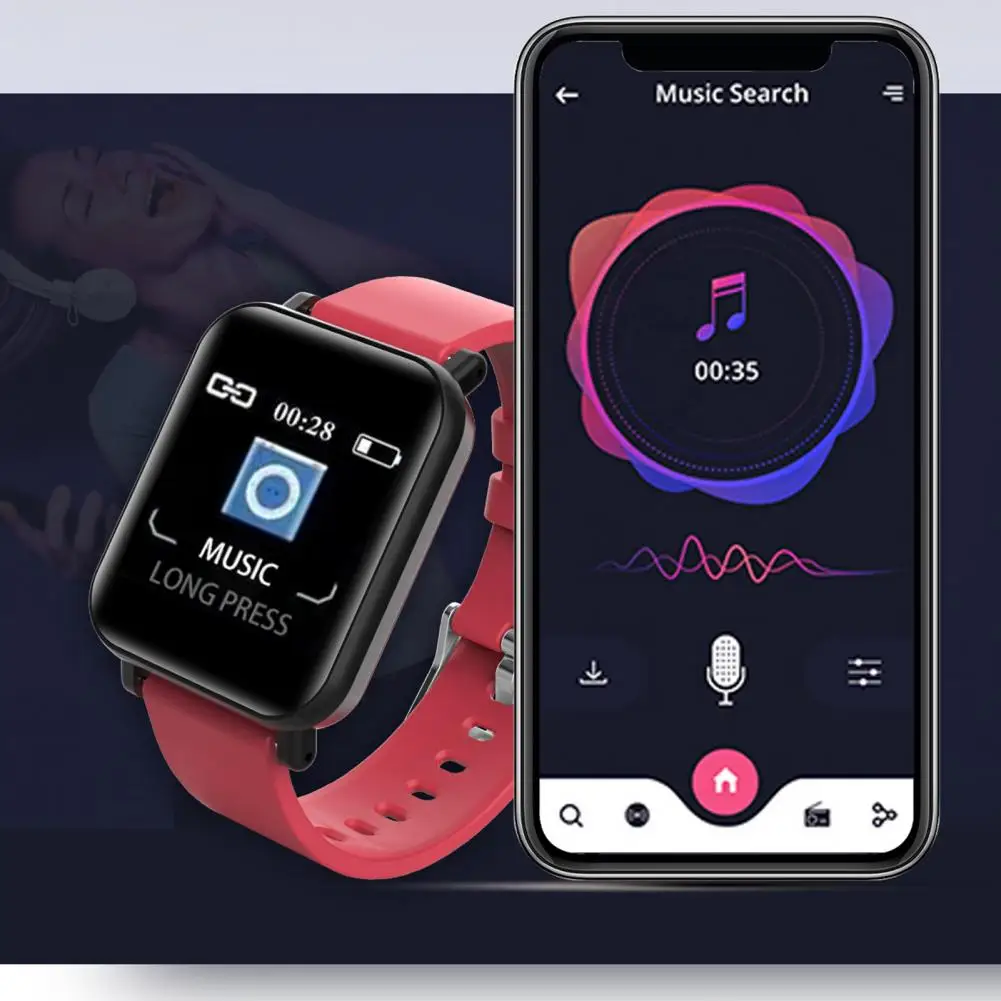 C20 kolorowy ekran IP68 wodoodporny ciśnienie krwi inteligentna bransoletka do zegarka dla sportu фитнес брацит