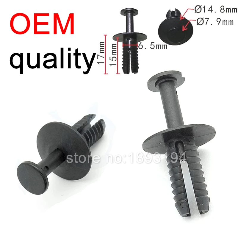 10/100x / 500x OEM Front Bumper Push-Type Retainer clip for BMW BENZ GM A0009905492,1400804,51111908077,51111964186,0009905492