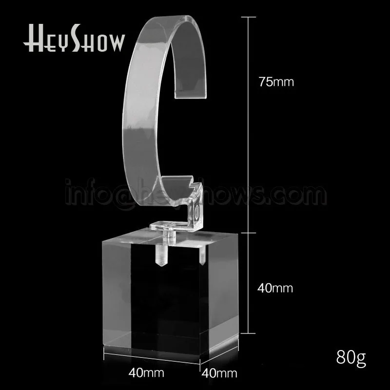 Transparent Watch Display Stand Acrylic Iwatch Holder Clear Apple Watch Show Base With Or Without Apple Logo