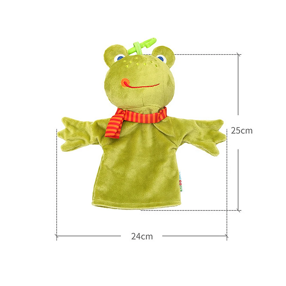 Marionnette à doigt Animal de dessin animé jouets en peluche marionnette singe/grenouille/canard Figurine enfant bébé faveur poupée raconter des histoires accessoires jouets éducatifs