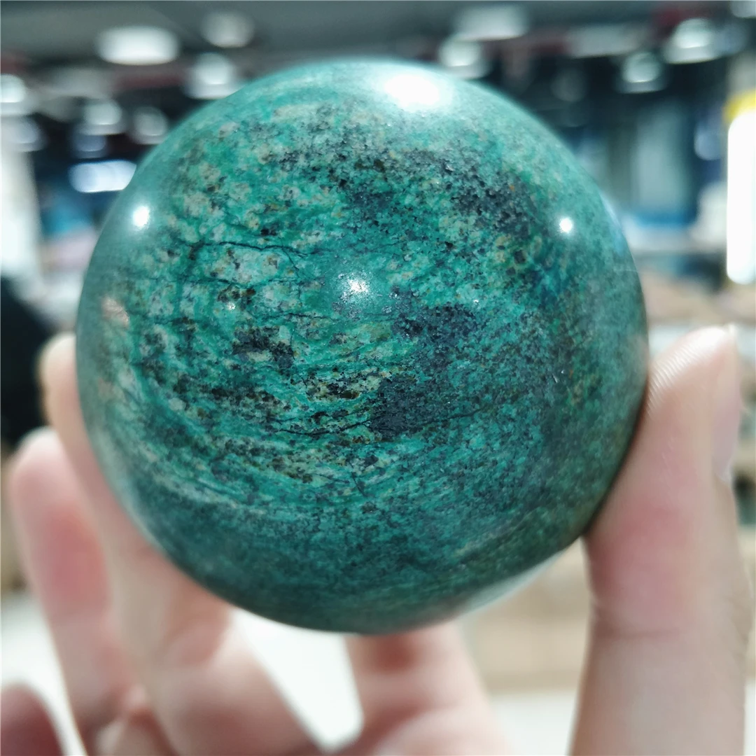 Chrysocolla Gemstones And Minerals Fynchenite Quartz Phoenix Stone Spheres Crystal Natural Ball Geology Jewelry Collections