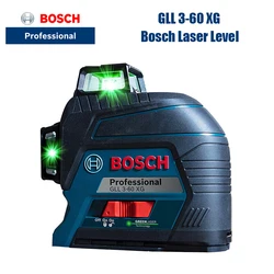 Bosch GLL3-60XG Laser Level 360 Degree High Precision 12 Line Green Vertical And Horizontal Measuring Tool Projection Line