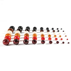 4-20mm 20-100Pcs 6 Colors Fashion Wooden Beads Round Loose Wood Beads For Jewelry Making Bracelet Necklace Accessories