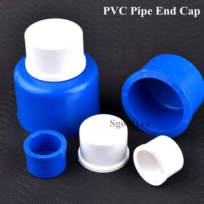 1~20 pcs Inside Dia 20~63mm PVC Pipe End Cap Water Stop Tools  Aquarium Fish Tank  Garden Irrigation Water Pipe Fittings