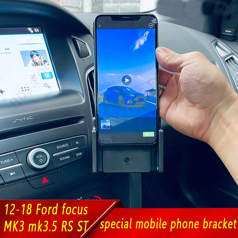 12-18 Ford focus MK3 mk3.5 RS ST special mobile phone bracket does not affect the air conditioner outlet rotation auto parts