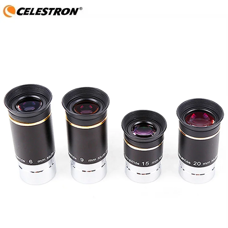 Celestron66degreesUltraWide telescope eyepiece parts uw6/9/15/20mm wide angle eyepiece astronomical telescope eyepiece 1.25 inch