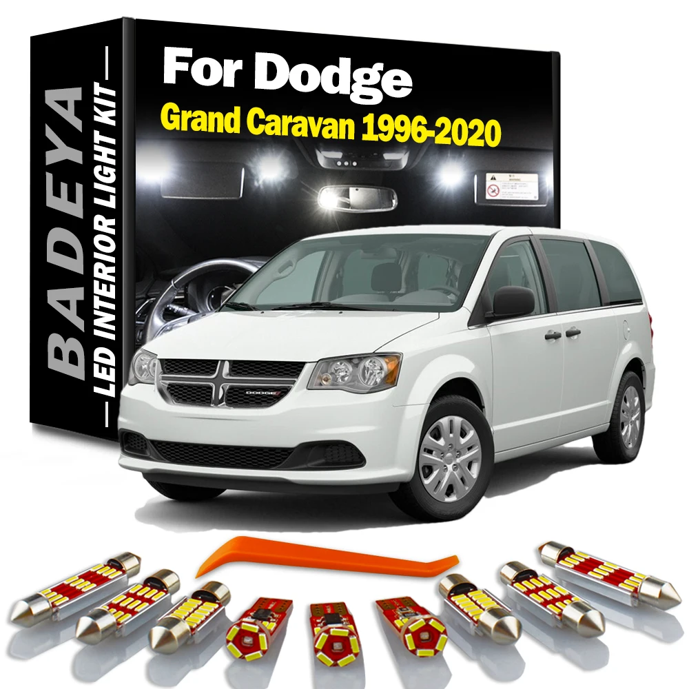 BADEYA Canbus Car LED Interior Map Dome Light Kit per Dodge Grand Caravan 1996-2015 2016 2017 2018 2019 2020 lampadine a LED nessun errore