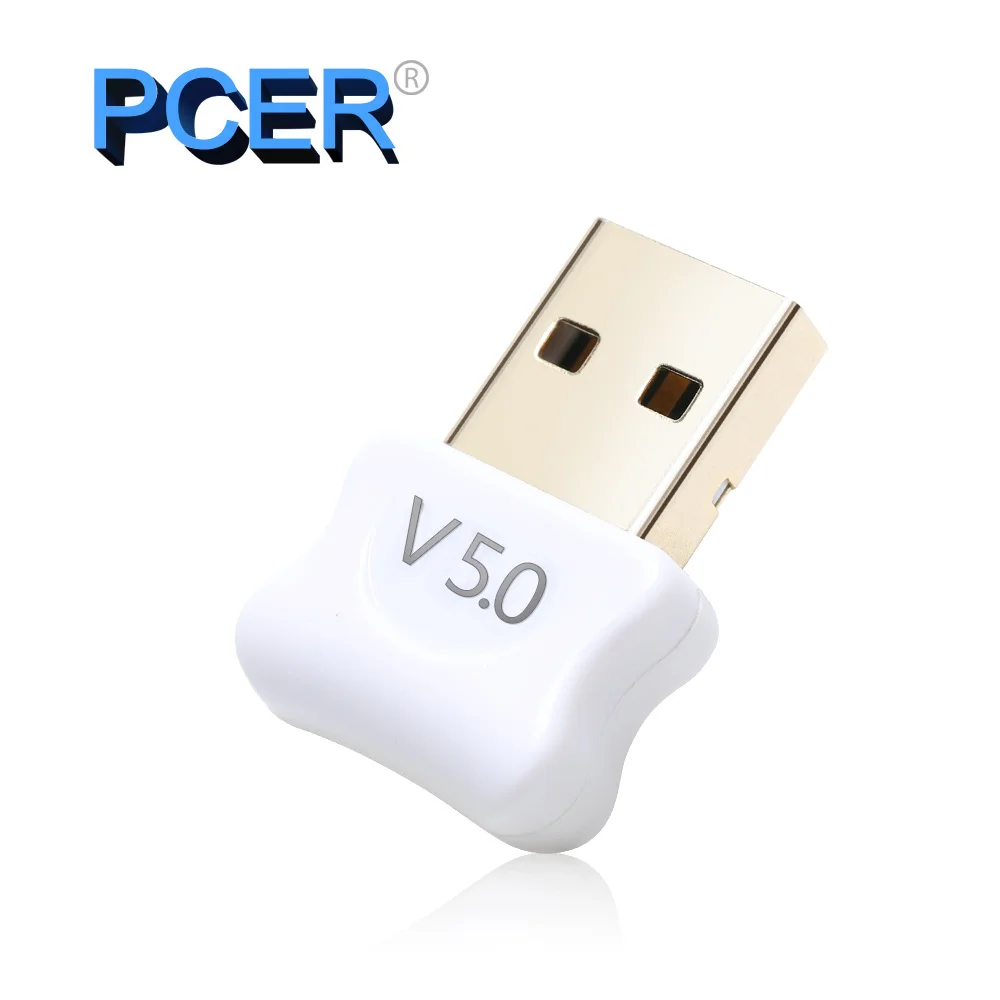 PCER USB Bluetooth Dongle Adattatore 5.0 per PC Altoparlante Del Computer Mouse Senza Fili di Musica di Bluetooth Audio Ricevitore Trasmettitore aptx 5.0
