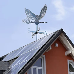 Żelazne rzemiosło zwierząt wiatraki Weathervane wiatr wskaźnik Ornament montowane na dachu pogoda Vane Farm scena ogród stawka Art