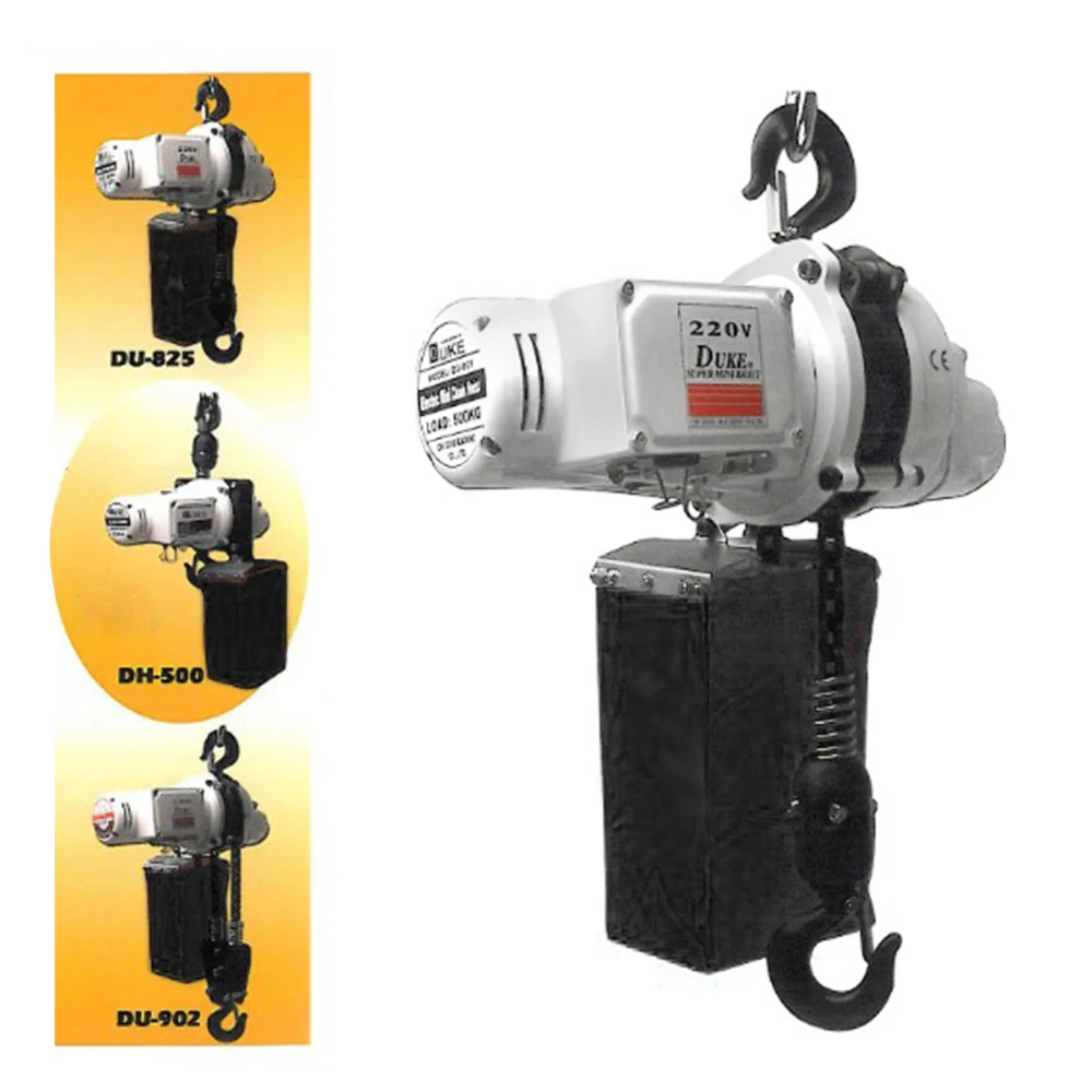 0.5t Fixed electric hoist chain hoist for factories / warehouses / buildings / industrial 220V + 30m Chain